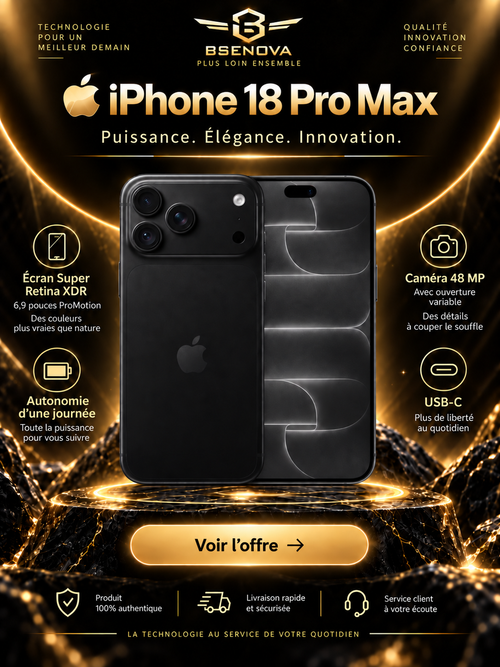 iPhone 18 Pro Max - sélection BSENOVA